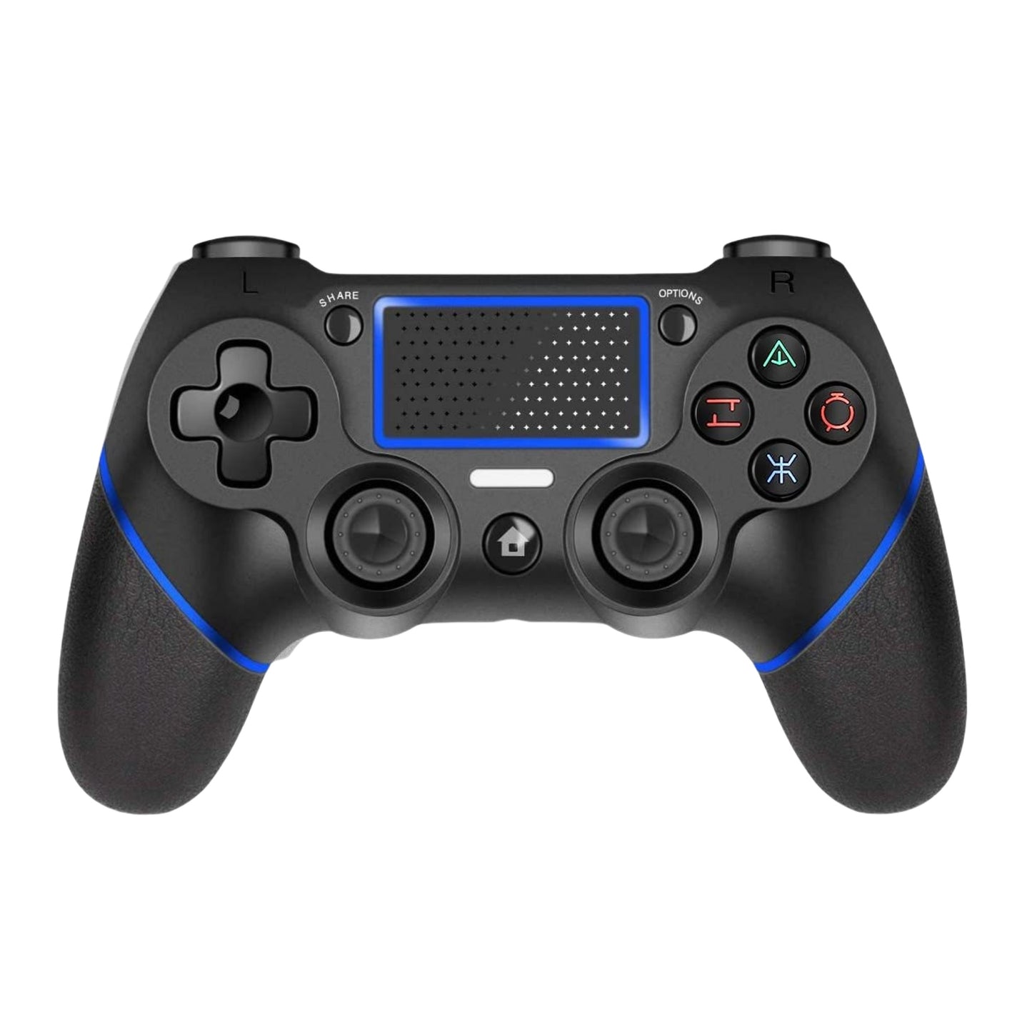 PS4 Wireless Controller with USB Cable, Dual Vibration, 6-Axis Motion Controls, Rechargeable 600mAh Battery, 3.5mm Audio Jack, Multi-Touchpad, Share Button - Compatible with