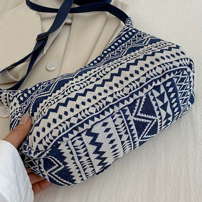 Single shoulder tote bag from the new spring and summer collection, perfect for daily use. Features stylish and versatile design with random zip direction and pattern printing.