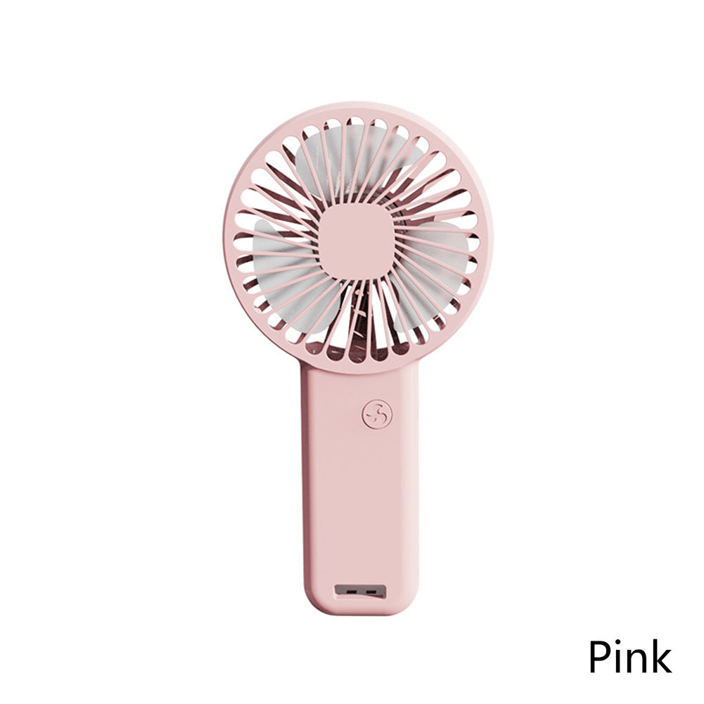 Handheld USB Rechargeable Fan with Low Noise, Perfect for Small Desktops and Eyelash Care