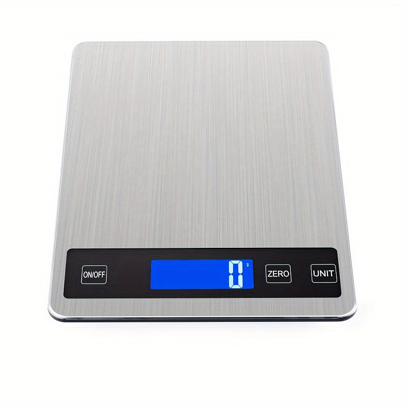 15kg/1g Precision Kitchen Scale with USB Rechargeable Lithium Battery, Waterproof, Food Contact Safe, Made of Glass - Perfect for Cooking and Baking