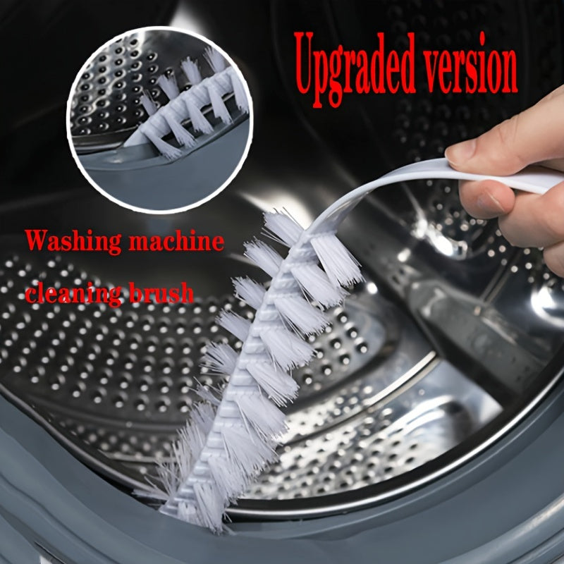 Multi-purpose cleaning brush with a long handle for easy reach - No-disassembly design allows for reuse when cleaning washing machines and appliance drums in the kitchen, bathroom, and sink gaps.