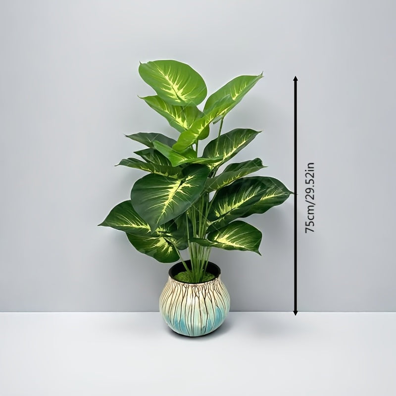 Versatile lifelike money plant - perfect for weddings, hotels, gardens. Indoor/outdoor artificial tree, ideal for all seasons. Flower pot not included.