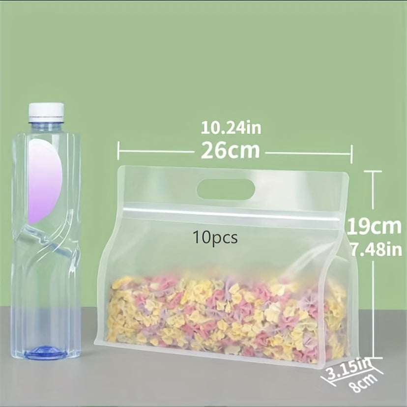 Reusable Silicone Leakproof Food Storage Bags - Set of 5 for Nuts, Grains, Vegetables, Fruits, and Snacks. Perfect for Organizing in the Kitchen or Travel.