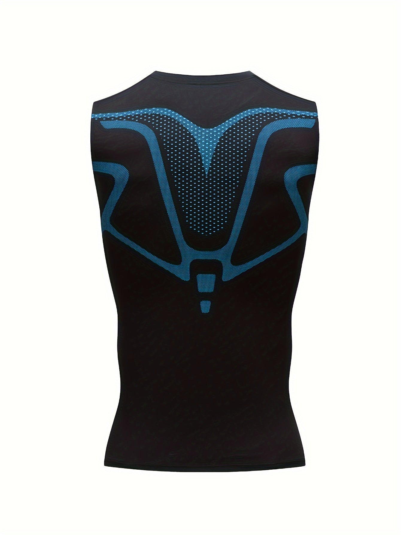 4 Summer Men's Sports Vests with Ion Shaping, Fitness Quick-Dry, Slim-Fit, Tight Training, Compression for Body Shaping.