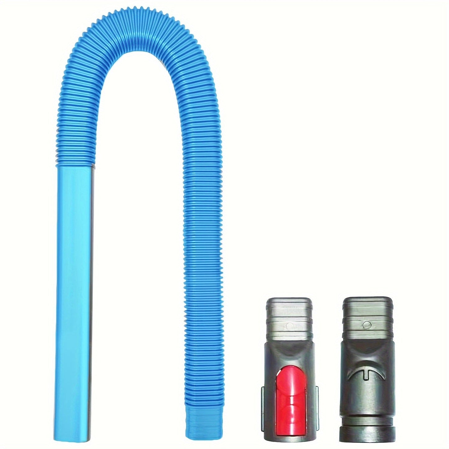 Soft, long hose cleaning accessory with 2 connectors for V6 V7 V8 V10 V11 V12 V15 cordless vacuums, providing flexible crevice extension for corners and gaps.