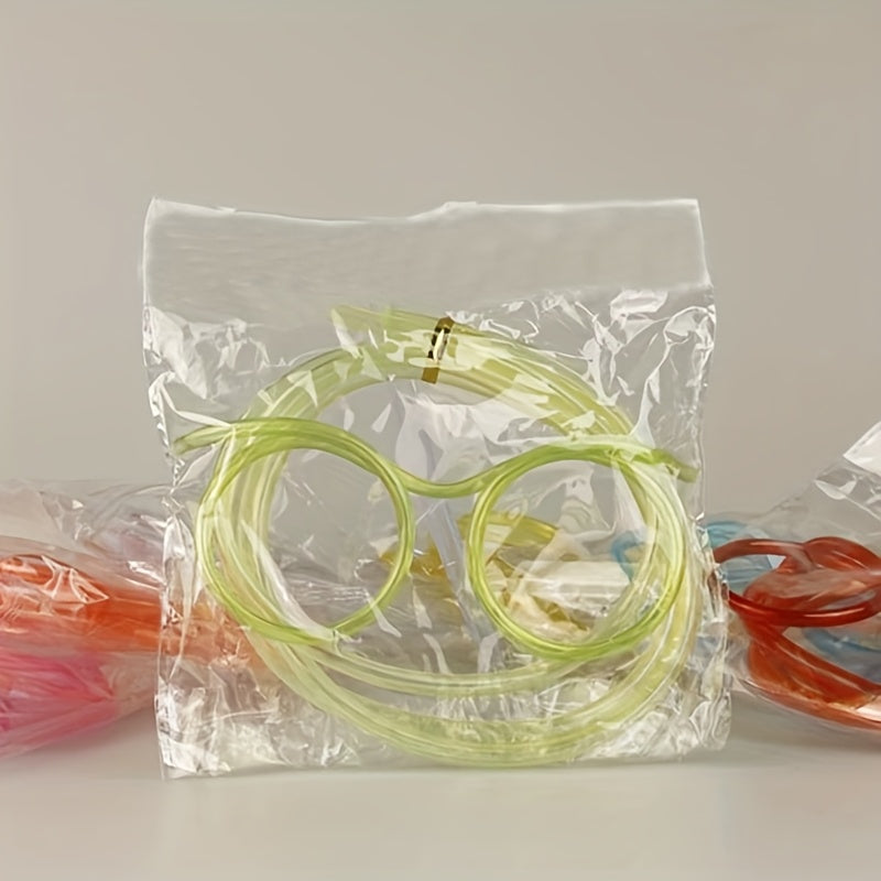 1 pair of Crazy Straw Glasses for birthday parties, party favors, and gift bag stuffers.