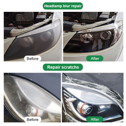 Headlight polish scratch remover for car maintenance.