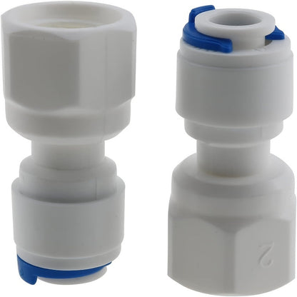 Set of 5 RO Water Purifier PE Tube Connectors - Easy Quick Connect 12.5mm to 2-Point Hose Adapters, Requires No Power, Perfect for Kitchen & Dining Use