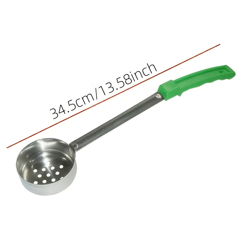 A high-quality stainless steel sauce ladle with a durable design and comfortable grip - ideal for serving soy sauce, tomato sauce, and pancakes. Safe for food contact and suitable for both home and restaurant use.