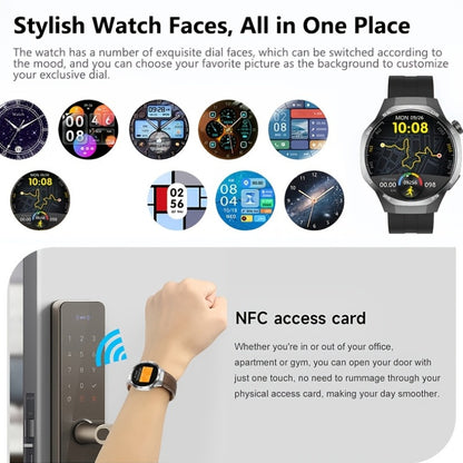 2025 New GPS Motion Trajectory Smart Watch for Men Watch 5 Max with AI Voice Wireless Call NFC, 100+ Sports Modes, Outdoor Sports Men'S Smart Watch, Fitness Tracker with Compass, Father'S