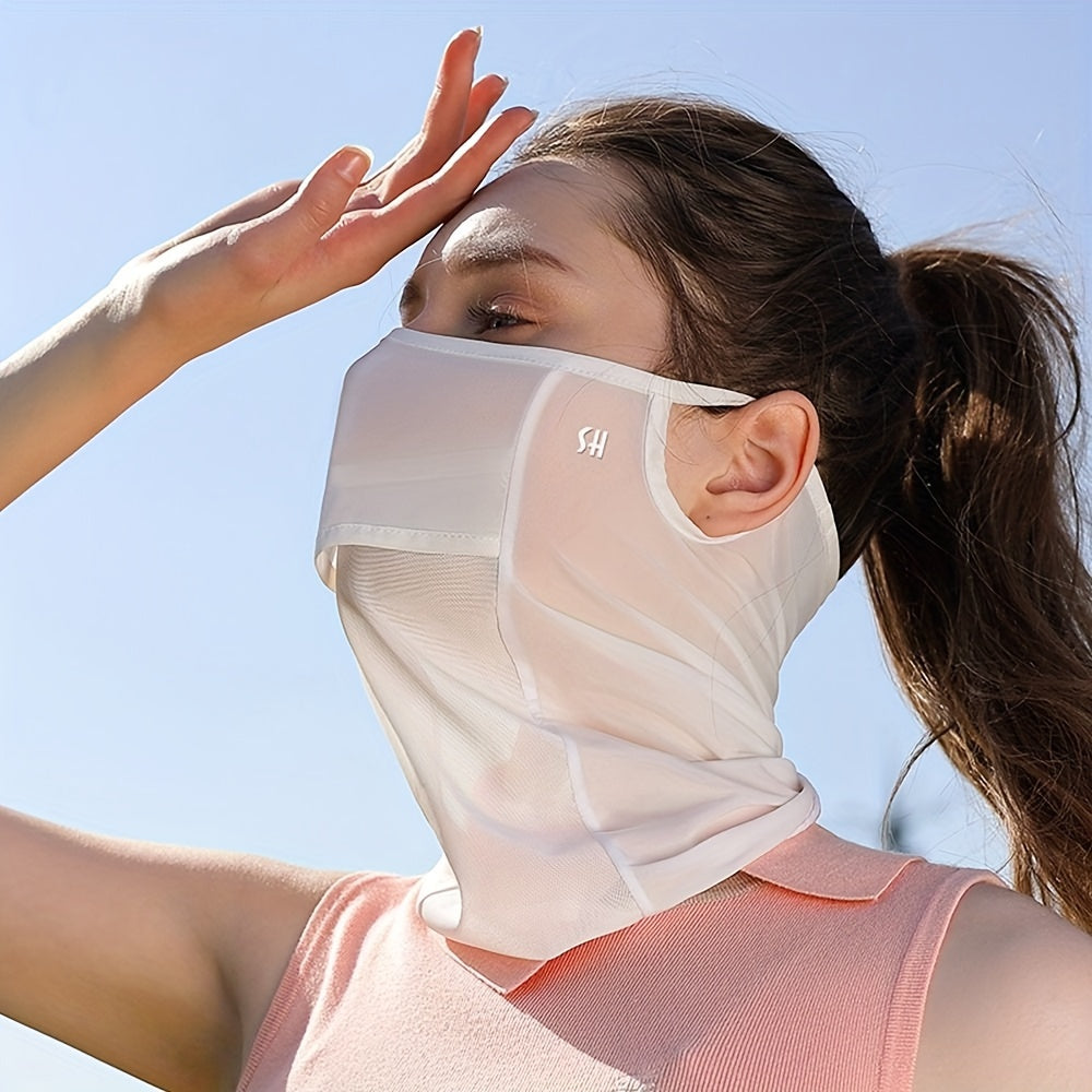 Protect yourself from the summer sun with this thin, breathable ice silk mask designed for outdoor sports, cycling, and golf. This UV protection neck wrap is perfect for women on the go.