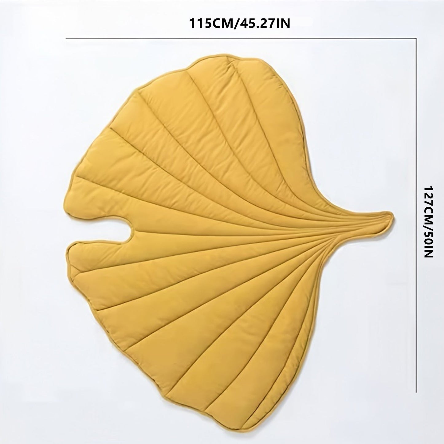 Sculptural Nordic Leaf Cushion: Versatile Design for Indoor Decor, Kids Blanket, and Baby Climb Mat