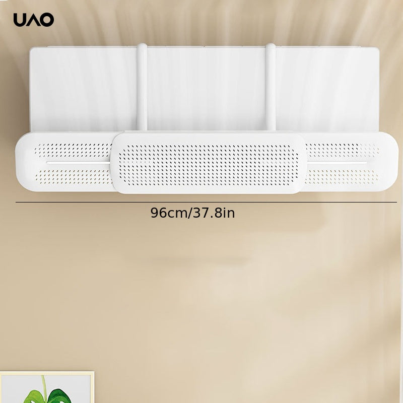 Universal Air Outlet Air Conditioner Wind Deflector, Wall-Mounted Guard for Heat and Cooling, Easy No-Installation, Ideal for Home & Kitchen, No Plug-In Required