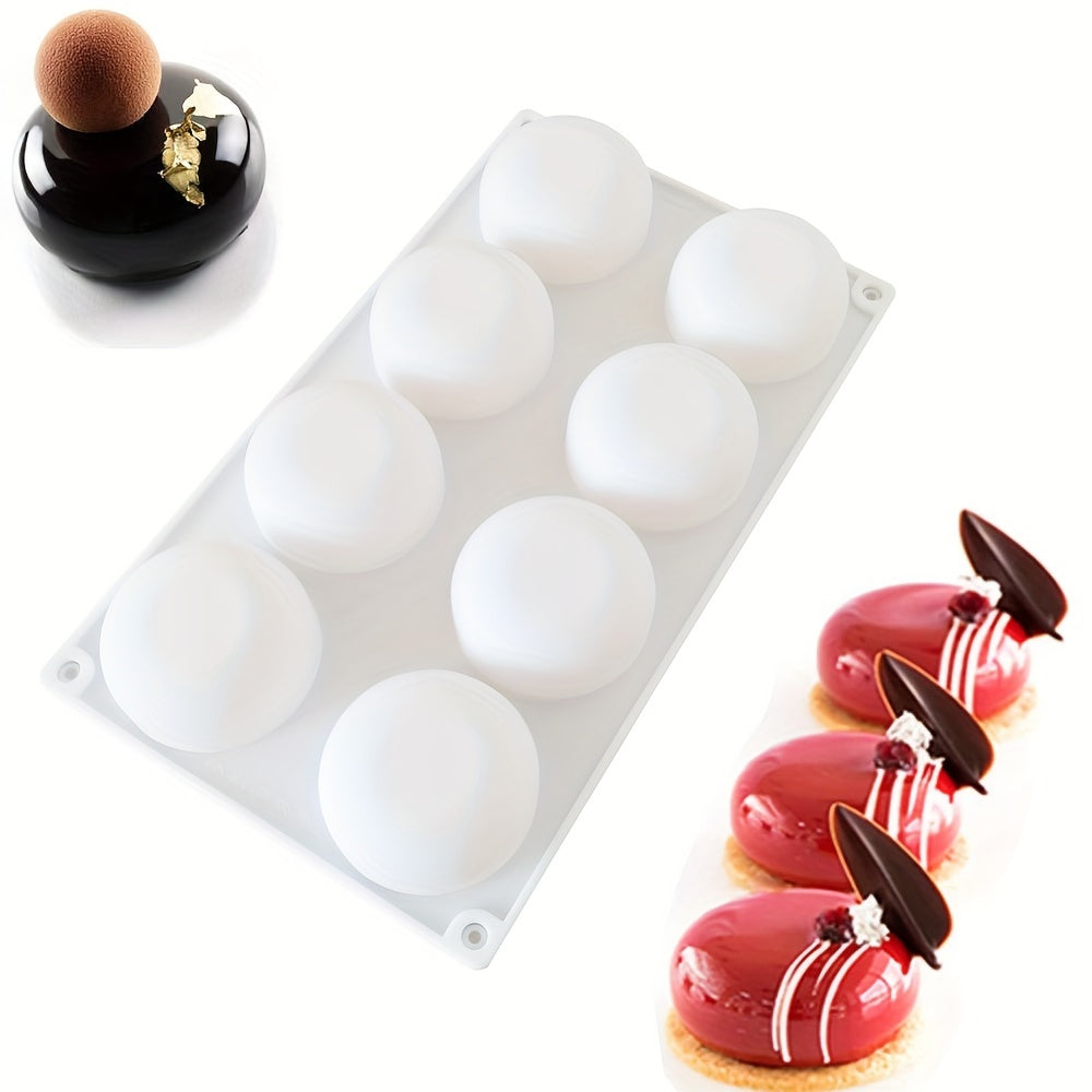 One piece of Mousse Cake Mold that can also be used as a Chocolate Mold, 3D Silicone Mold, Candy Mold, or Fondant Mold. Perfect for DIY cake decorating, this versatile baking tool is a must-have in any kitchen.