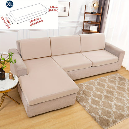 Classic Stretch Sofa Cover, Elastic Band Slipcover for Armchair to Sectional Sofas, Machine Washable Polyester and Spandex Blend, Fits Single to Four Seater Couches.