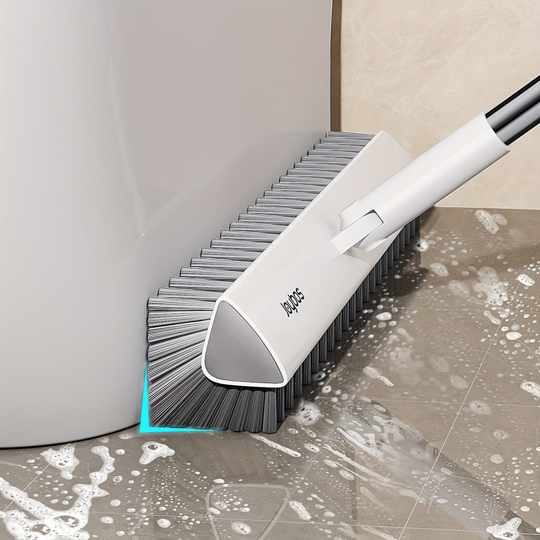 Joybos 2-in-1 Rotating Gap Cleaning Brush - Reach Every Corner, Perfect for Bathroom & Kitchen Tiles, Walls, and Outdoor Surfaces