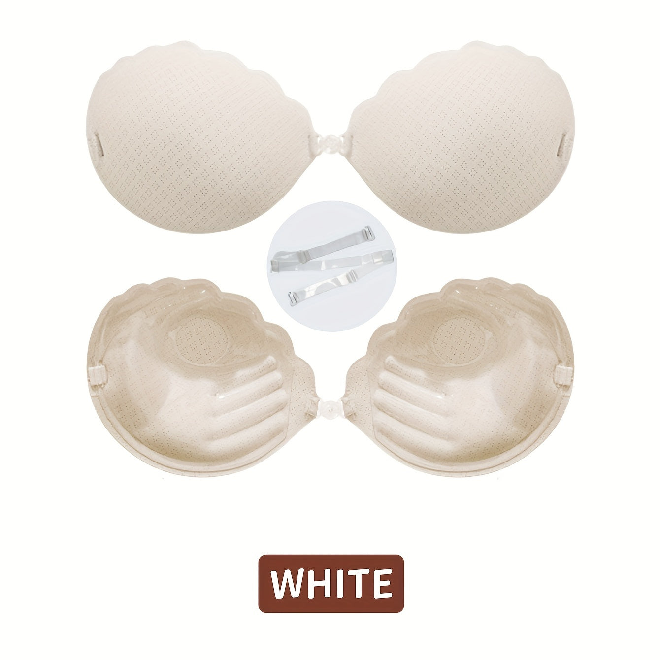 1pc Invisible Stick-On Lift Bra for Women, Strapless & Seamless Silicone Adhesive Push Up.