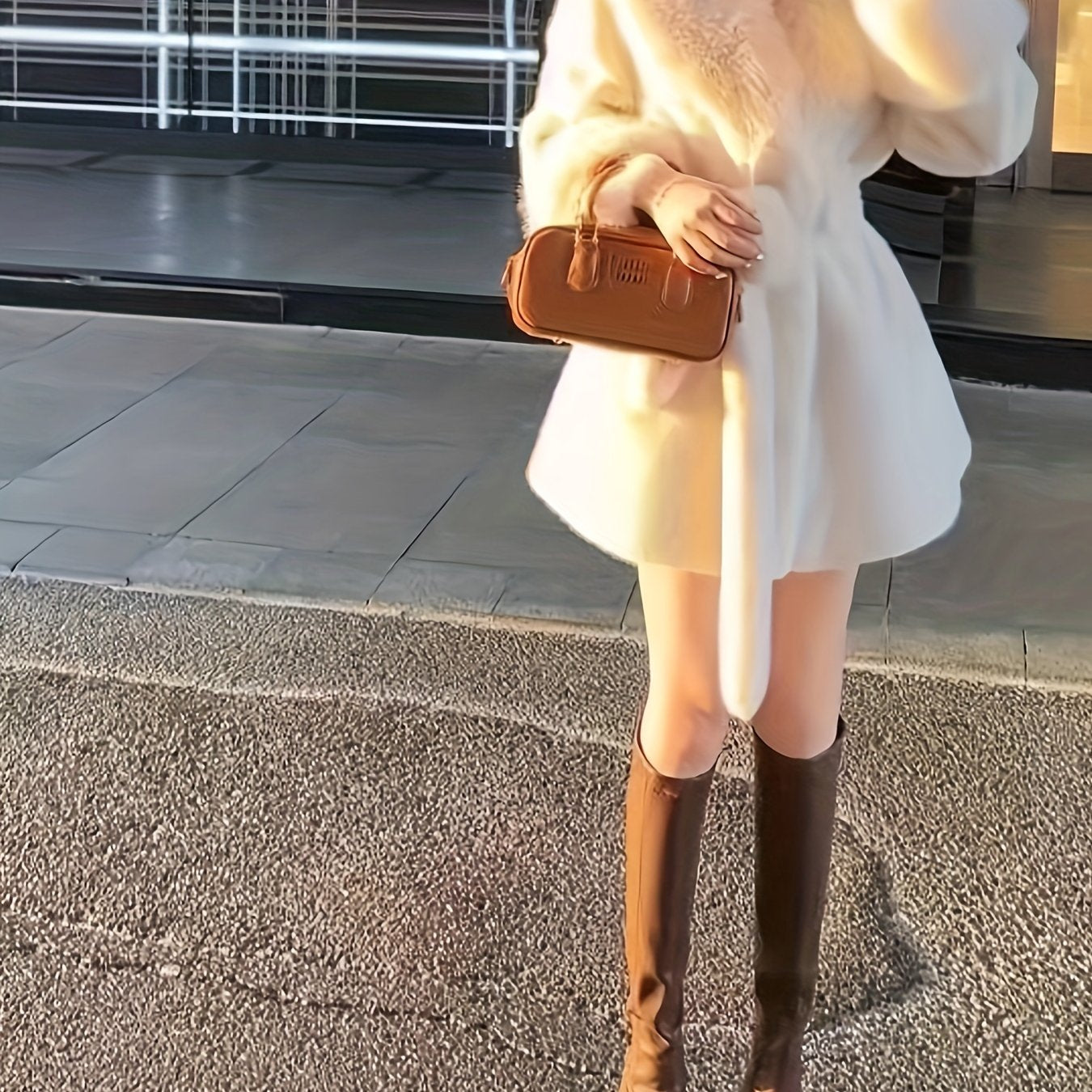 Cozy wrap belted teddy coat for fall & winter.