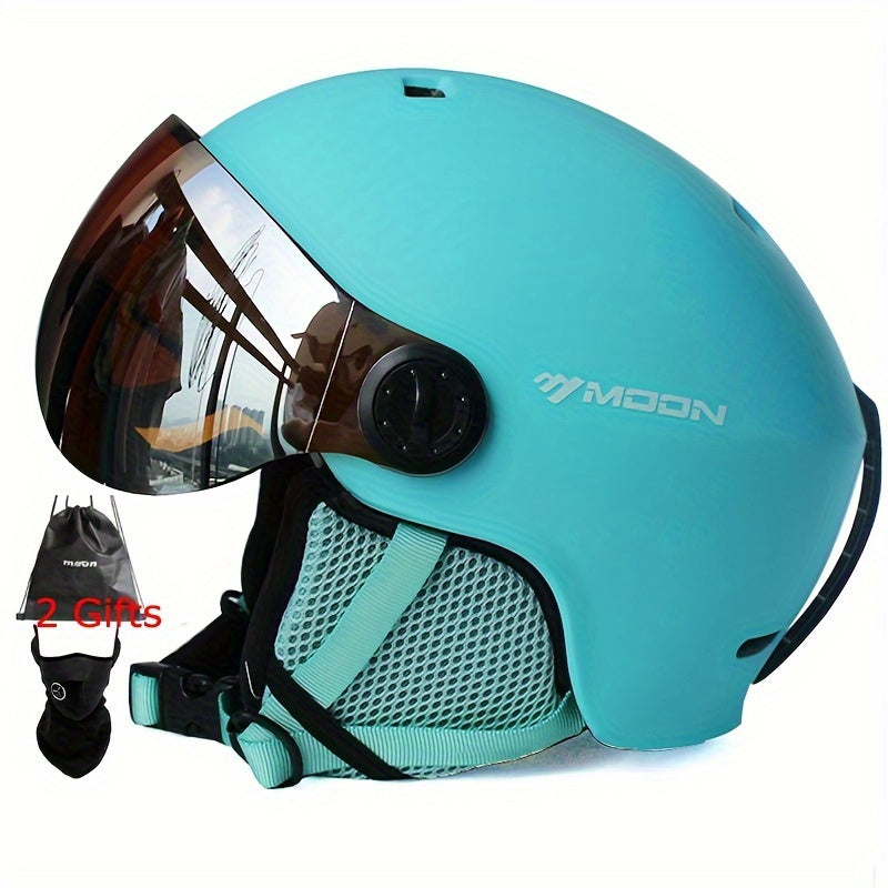 High-quality MOON Skiing Helmet Goggles for outdoor sports and skateboarding.