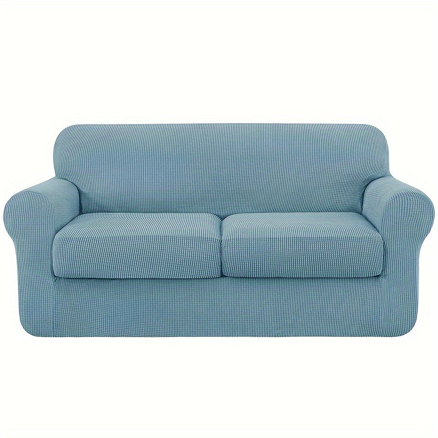 Soft sofa cover sets for bedroom, office, living room, or home decor. Available in 2, 3, or 4 piece sets. Stretchable and protective for couches and furniture.