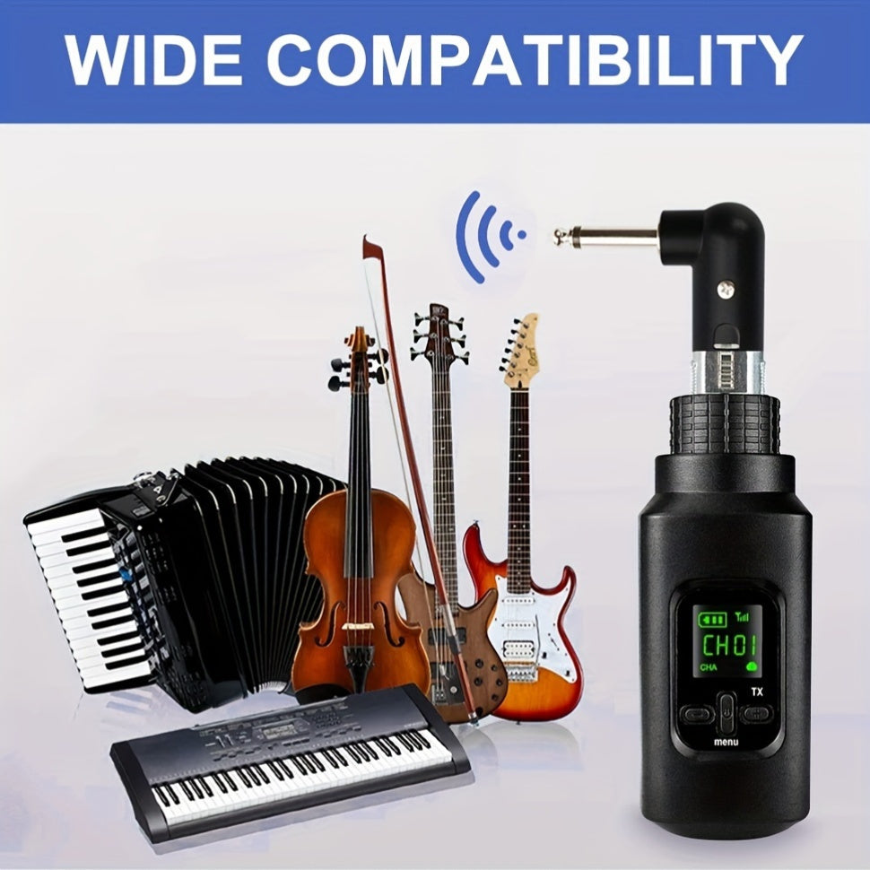 Heikuding Wireless XLR Transmitter & Receiver with Rechargeable Dynamic Microphone Adapter, 36V USB Charged, 1200mAh Battery, for various audio applications.