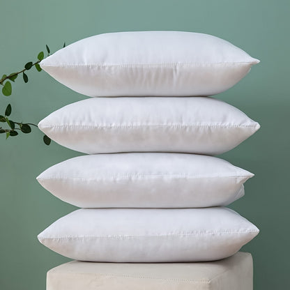 Premium pillow stuffer sham square for decorative cushion, with classic style, machine washable, all-season, zipper closure, polyester filling, knit fabric cover, multipurpose. Weight >200g.