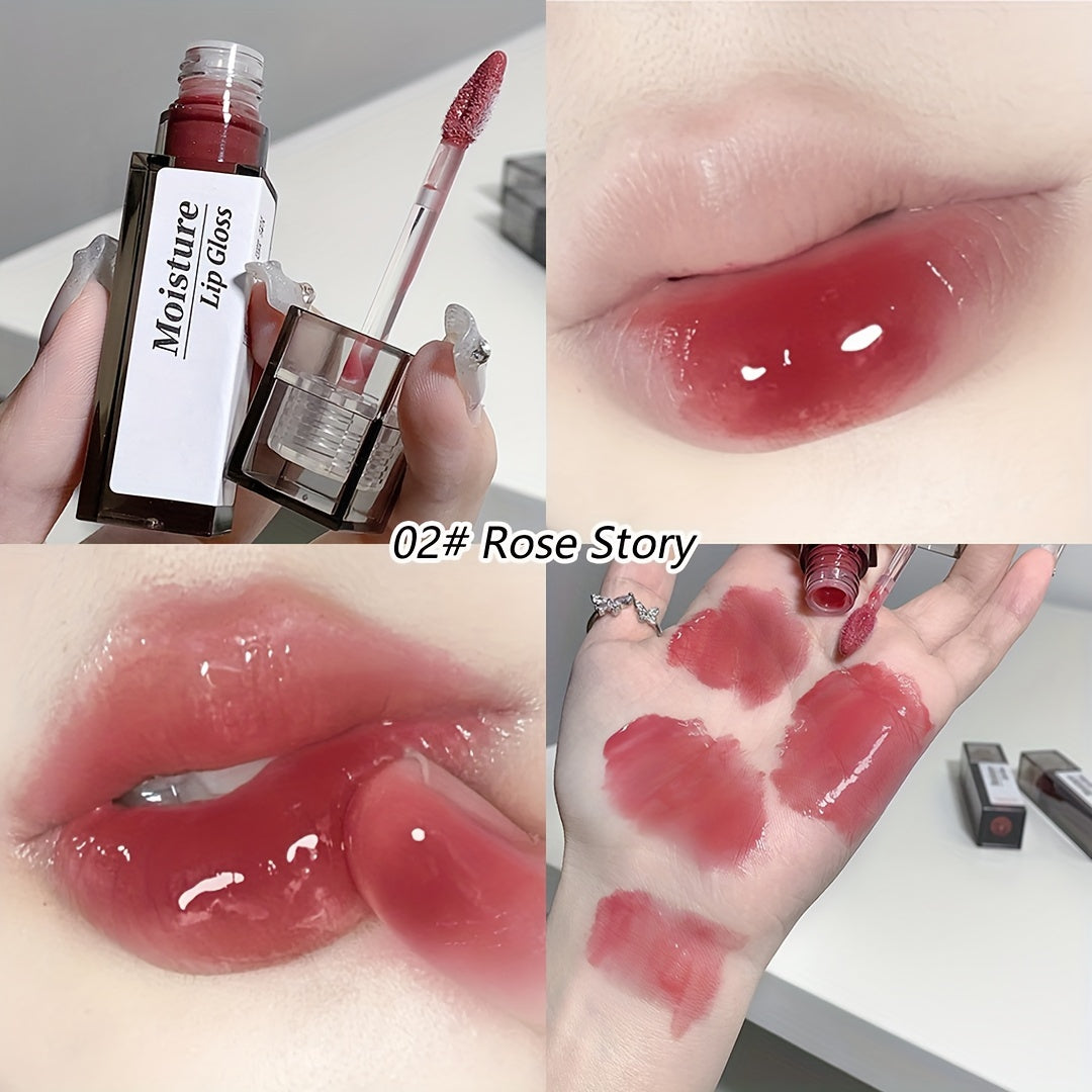 Moisturizing lip gloss for hydrated, full, and glossy lips. Perfect Valentine's Day gift.