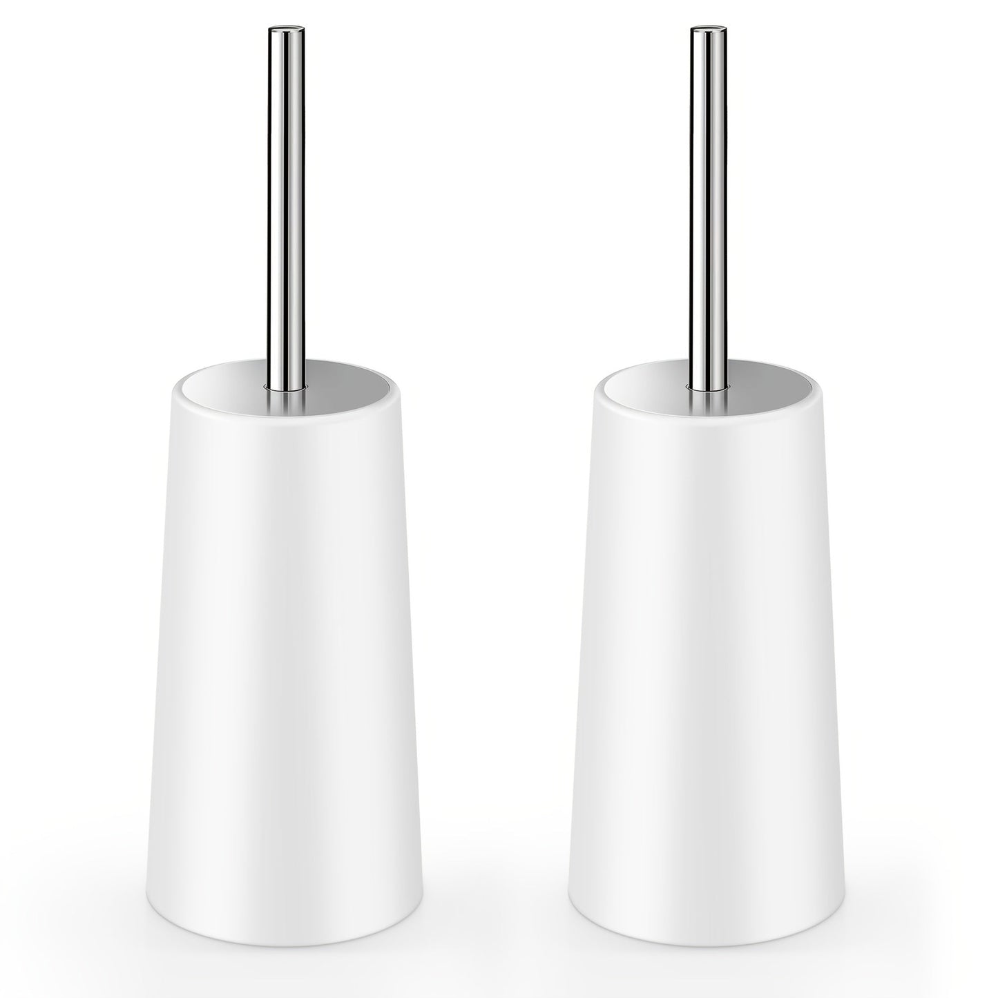 Upgrade your bathroom with the IXO Toilet Brush & Stand, a 2-pack set featuring a 304 stainless steel long shank. This sleek and durable toilet brush is designed for comfort and elegance in mind.