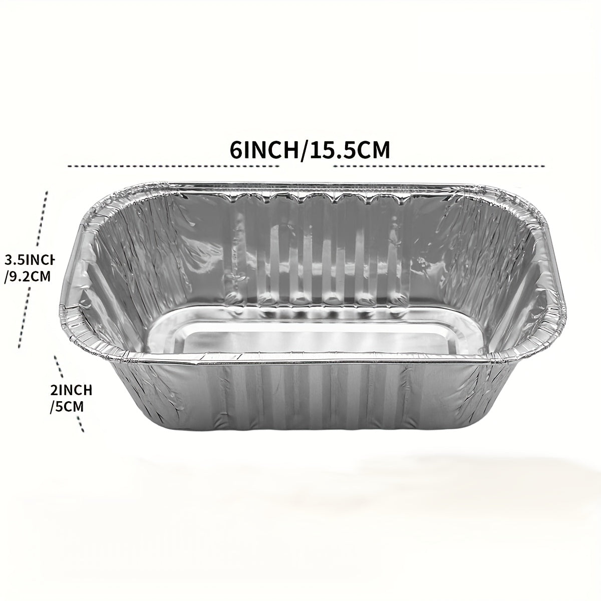 10 pieces, 20 pieces, or 30 pieces of 1 lb aluminum pans, mini bread loaf pans. Each pan measures 6*3.5*2 inches and is perfect for baking. These pans are essential tools for any kitchen.