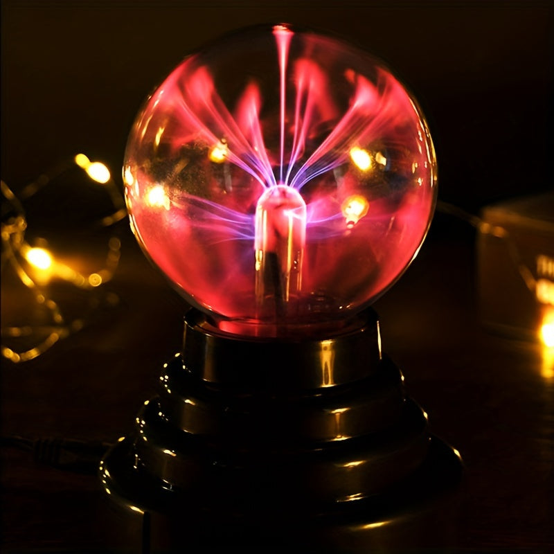 ArtisticNova's modern Plasma Ball Lamp is touch and sound sensitive, with interactive lightning effects. It comes with a freestanding USB cable, crystal shade, and is battery operable (battery not included). Perfect for any room.