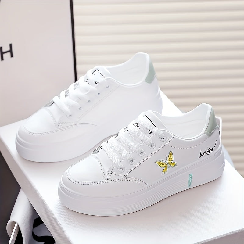 Women's breathable white sneakers perfect for sports, leisure, and outdoor activities. Popular among students for their non-slip, lightweight design. Great for hiking with waterproof and