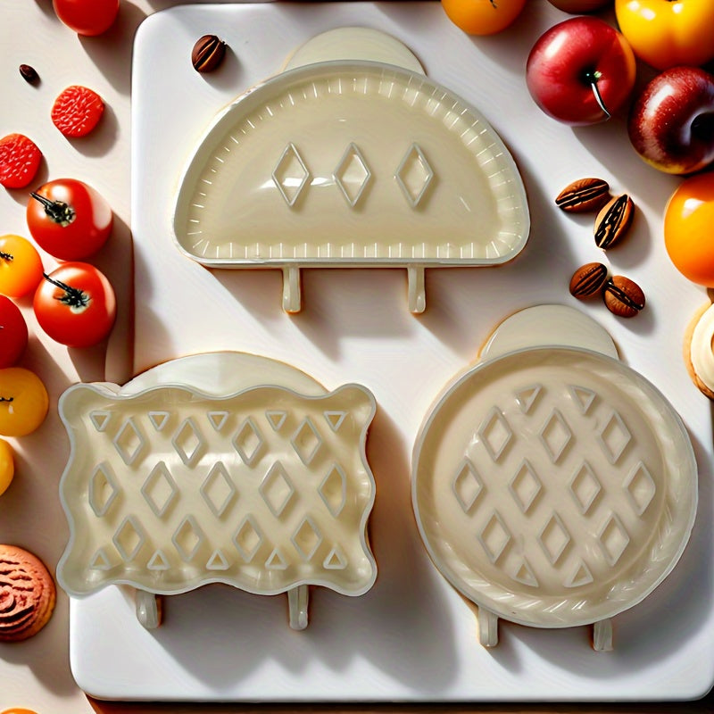 Set of 3 Classic Style Apple Pie Molds for Fall, Great Deal for Cross-border Shoppers