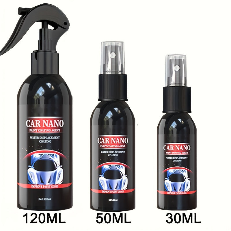 Top-of-the-line Nano Ceramic Coating Spray for ultimate car protection. Hydrophobic glass treatment and waterproof formula for cars.