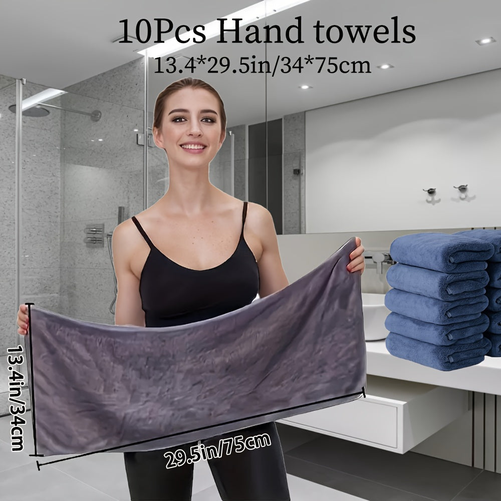 Soft and comfortable microfiber hand towel set with good water absorption, suitable for family, shower, fitness, and sauna. Available in multi-color options.