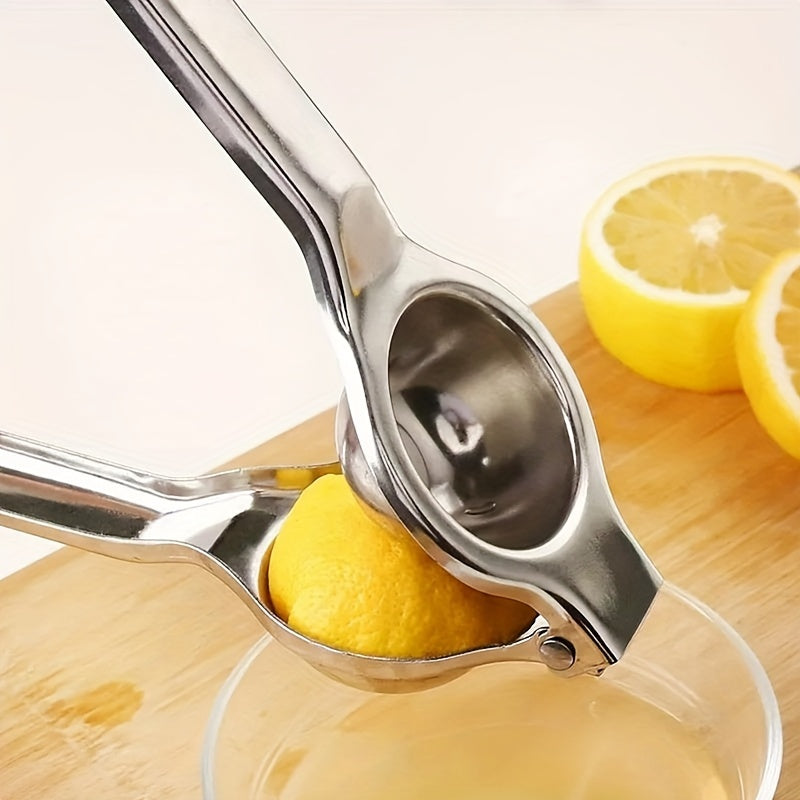 Essential Kitchen Gadget - Stainless Steel Manual Citrus Juicer for Fresh Lemon & Orange Juice, Hand Press Squeezer