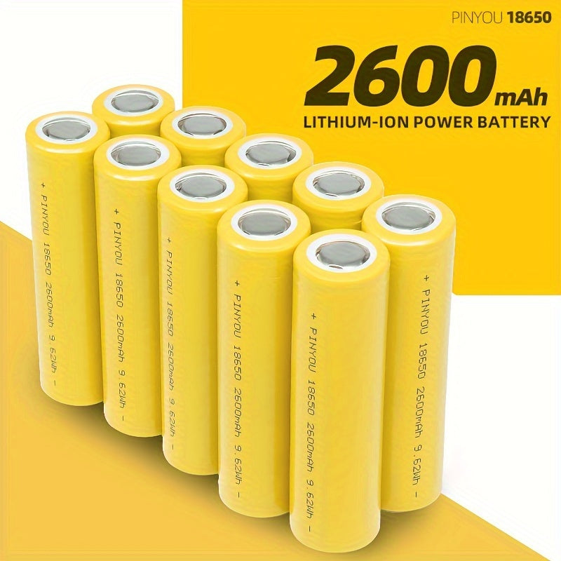 18650 power battery with 5C discharge and 2600mAh capacity, ideal for a range of power equipment.