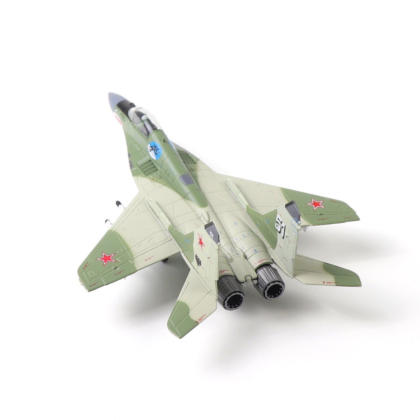 1/100 Scale Mig-29 Fighter Model Kit crafted from alloy, ideal for collectors and gifts, ages 14+.