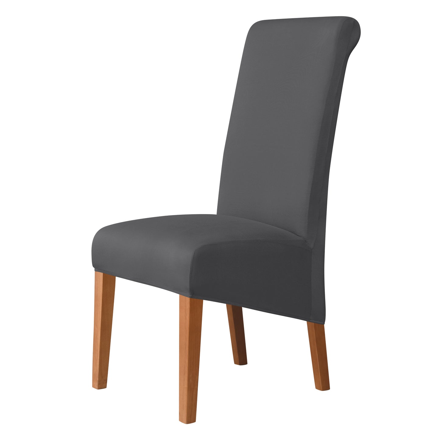 Soft, smooth elastic slipcover for large dining chairs, perfect for weddings, ceremonies, and banquets.