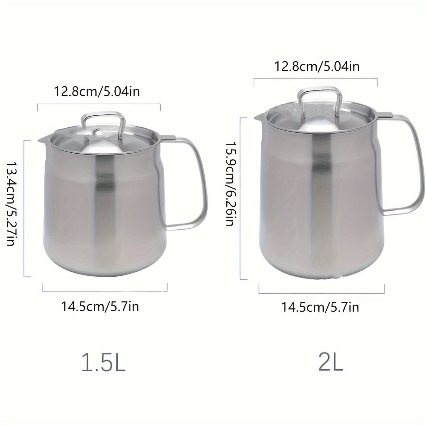 Get your hands on this Oil Pot made from 304 Stainless Steel that comes with a Drainer Basket. With a Large Capacity and a Multipurpose design, it is ideal for storing Grease, Cooking Oil, and more. The Non-Leakage and Drip-Free design make it perfect