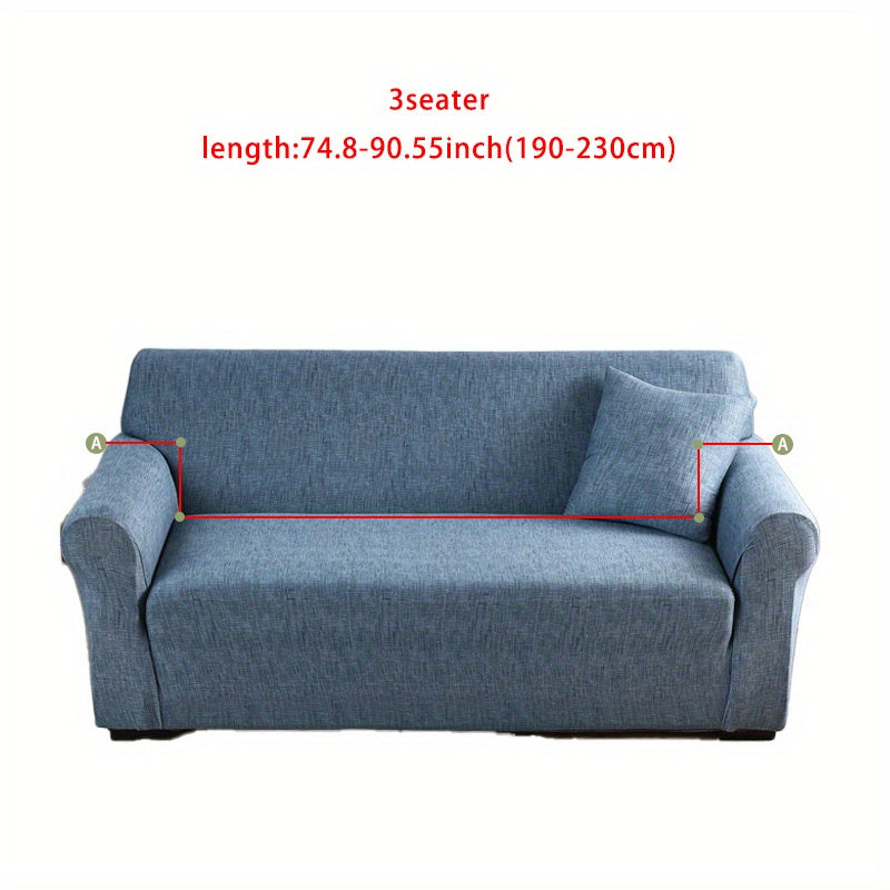 Sofa cover with elastic spandex for lounge chair, available in various sizes.