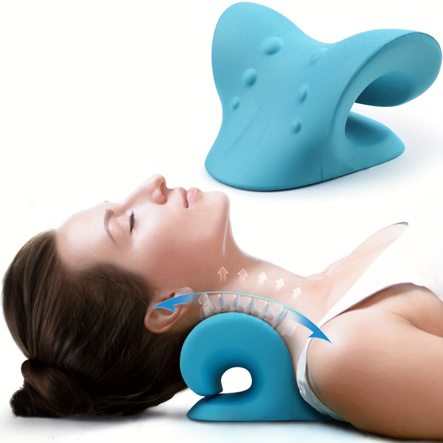 Neck and Shoulder Relaxer: Cervical Traction Device for Spine Alignment and Chiropractic Neck Stretcher Massager