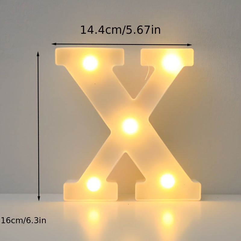 Luxury LED alphabet letter lights for home decoration. Perfect for weddings, birthdays, and Christmas parties.