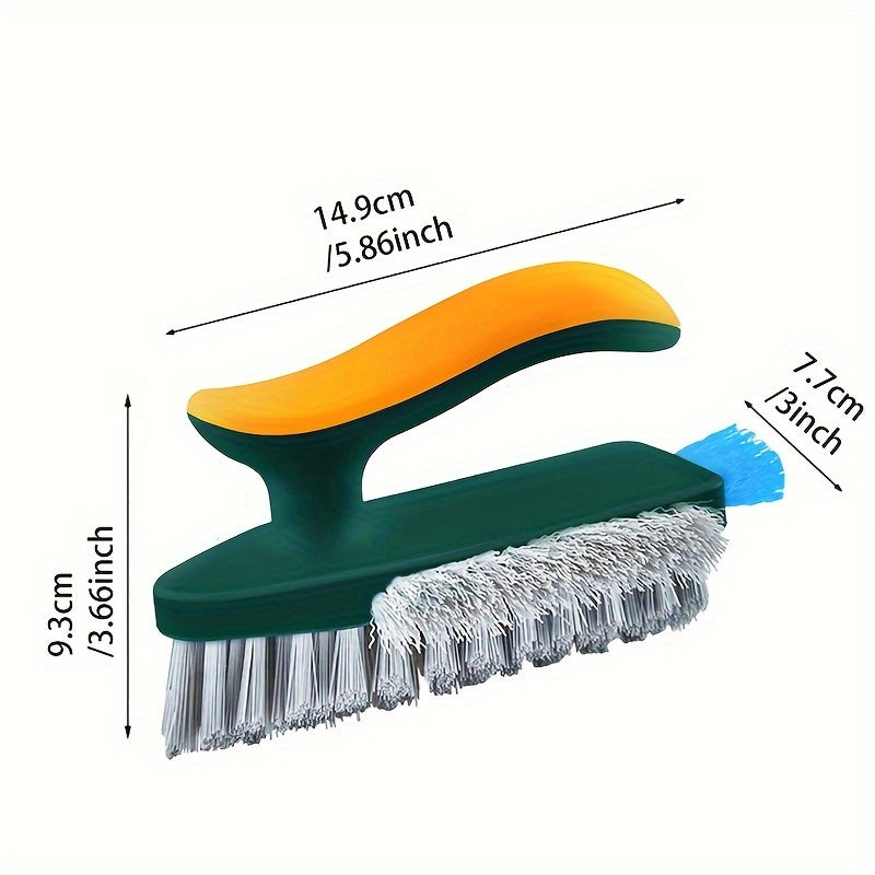 Versatile Scrub Brush for both Crevices and Floors - Portable Cleaning Tool Made of Polycarbonate Material, Medium Firm Bristles, No Electricity Required for Bathroom, Kitchen, or Living Room Use