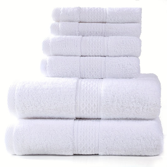 Three or six soft cotton towels and bath towels.