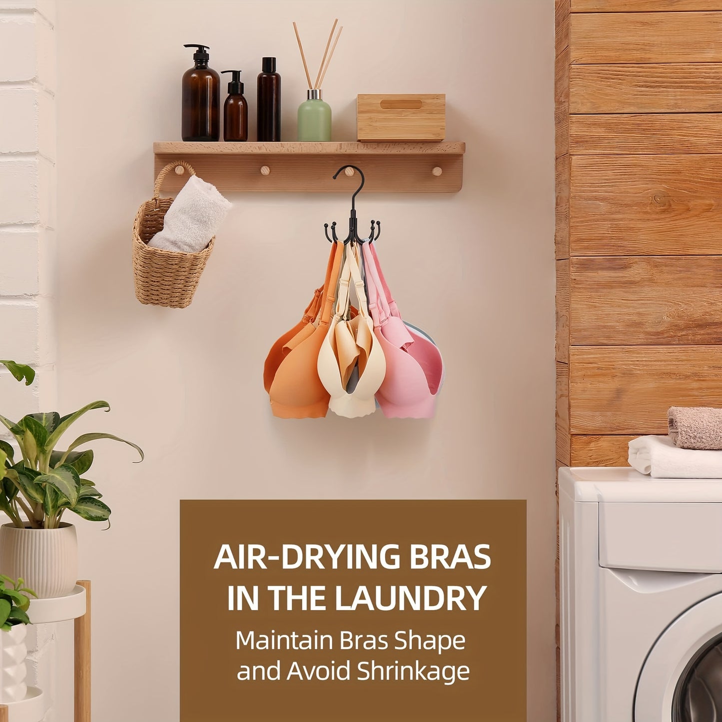 Large capacity belt storage hanger with rotating hooks for ties, bras, socks, underwear, and vest. Made of stainless steel, suitable for bedroom, bathroom, closet, or wardrobe organization.