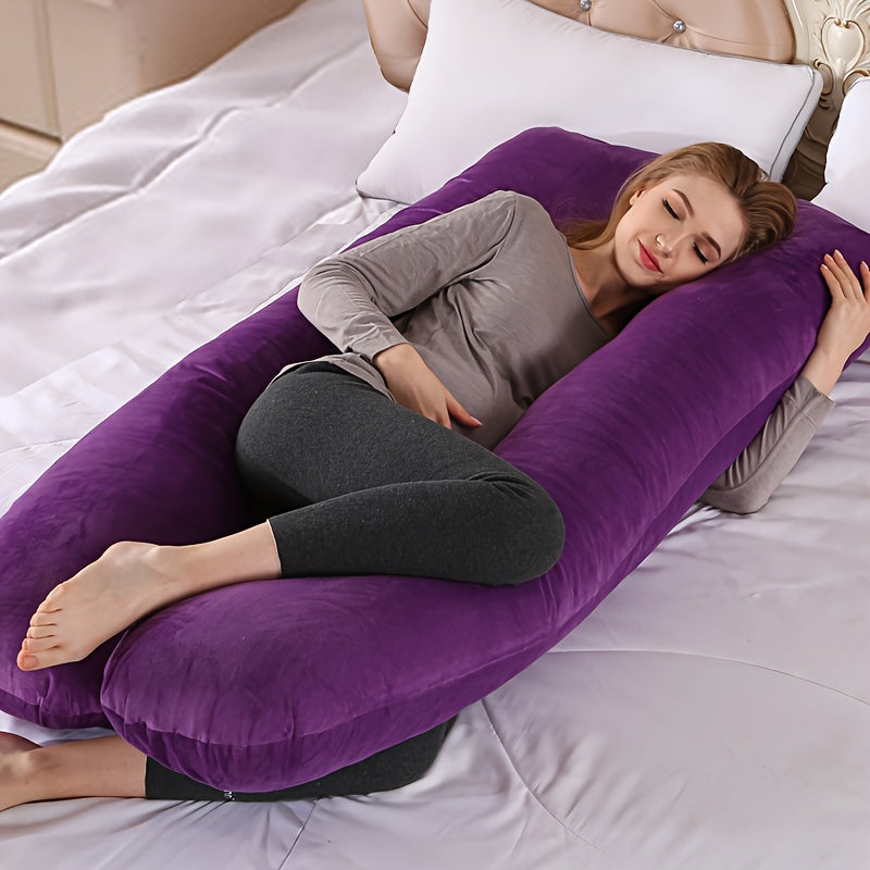 Give the Perfect Gift with the Ultra-Soft U-Shaped Maternity Pillow - Provides Full Body Support and Comes with a Removable Cover for Expecting Moms