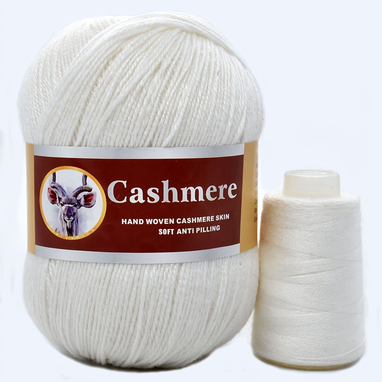 5 hand-woven cashmere blend yarns, 70% pure cashmere, 320m/350yd each in large (50g) & small (20g) skeins. Soft, anti-pilling for crochet & knitting. Ideal for scarves, sweaters, shawls in