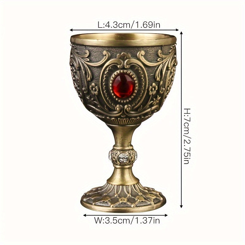 1 mini shot glass, white wine cup decoration, metal white wine glass, hot wine glass, golden banquet shot glass, tea cup, water cup, holy water cup, wine decoration