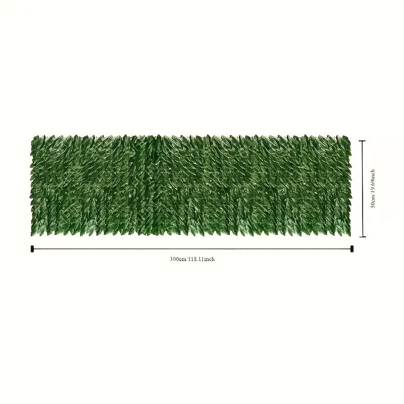 2 Rolls of artificial ivy privacy fence screen for outdoor spaces, measuring 50.8*299.72 cm. Provides coverage for garden, yard, balcony, backyard, and patio. Creates a greenery backdrop