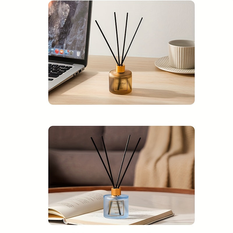 50ml flameless reed diffuser made from natural plant extracts, with a long-lasting mild fragrance, suitable for various environments.